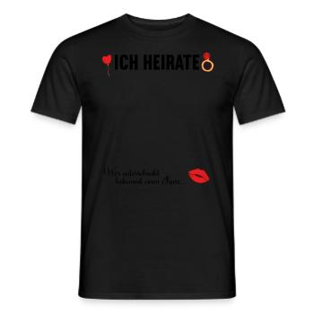 Junggesellenabschied Polterabend JGA Männer - Männer T-Shirt - Schwarz - Vorne - AI Model Male 178 light (178cm)