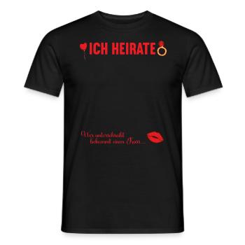 Junggesellenabschied Polterabend JGA Männer - Männer T-Shirt - Schwarz - Vorne - AI Model Male 178 light (178cm)
