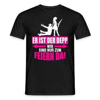 Junggesellenabschied Poltern Polterabend JGA - Männer T-Shirt - Schwarz - Vorne - AI Model Male 178 light (178cm)