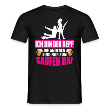 Junggesellenabschied Poltern Polterabend JGA - Männer T-Shirt - Schwarz - Vorne - AI Model Male 178 light (178cm)