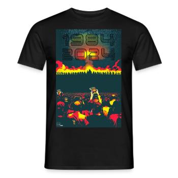 NUKE 3 von Yume Origins - Männer T-Shirt - Schwarz - Vorne - AI Model Male 178 light (178cm)