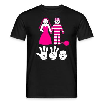 Enterrement de vie de garçon et de jeune fille enterrement de vie de garçon hommes - T-shirt homme - noir - Devant - AI Model Male 178 light (178cm)