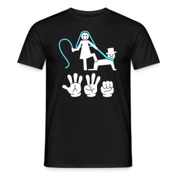 Enterrement de vie de garçon et de jeune fille enterrement de vie de garçon hommes - T-shirt homme - noir - Devant - AI Model Male 178 light (178cm)