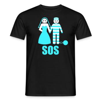 Junggesellenabschied Polterabend JGA Männer - Männer T-Shirt - Schwarz - Vorne - AI Model Male 178 light (178cm)