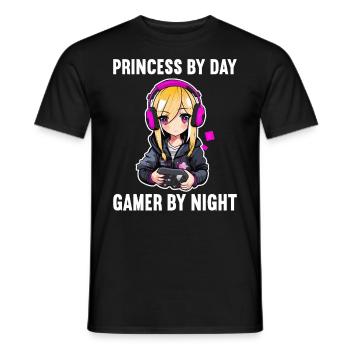 Gaming Console PC Gamer Girl Gamer Girl - Men's T-Shirt - black - Front - AI Model Male 178 light (178cm)