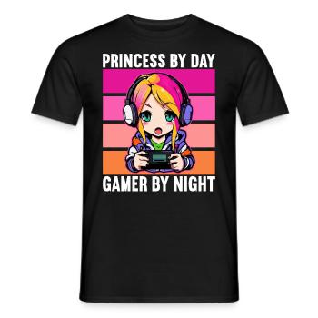 Gaming Console PC Gamer Girl Gamer Girl - Men's T-Shirt - black - Front - AI Model Male 178 light (178cm)