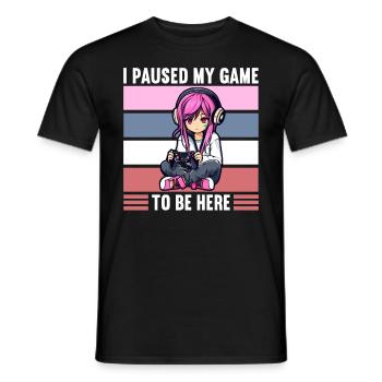 Console de jeu PC Gamer Girl Gamer Girl - T-shirt homme - noir - Devant - AI Model Male 178 light (178cm)
