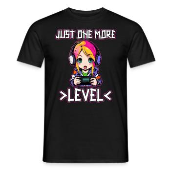 Gaming Konsole PC Zockerin Mädchen Gamer Girl - Männer T-Shirt - Schwarz - Vorne - AI Model Male 178 light (178cm)