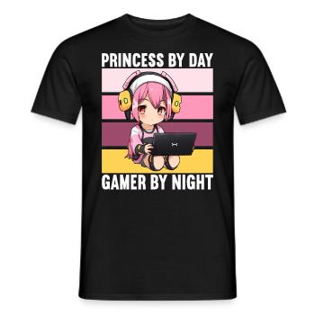 Gaming Console PC Gamer Girl Gamer Girl - Men's T-Shirt - black - Front - AI Model Male 178 light (178cm)