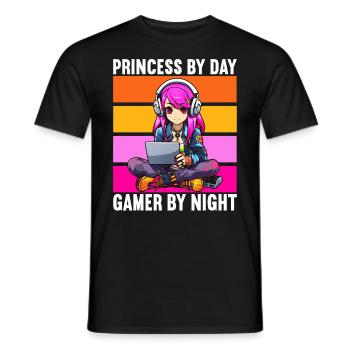 Gaming Console PC Gamer Girl Gamer Girl - Men's T-Shirt - black - Front - AI Model Male 178 light (178cm)