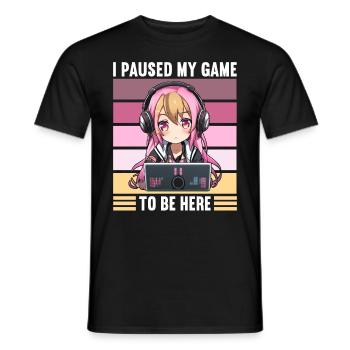 Gaming Konsole PC Zockerin Mädchen Gamer Girl - Männer T-Shirt - Schwarz - Vorne - AI Model Male 178 light (178cm)