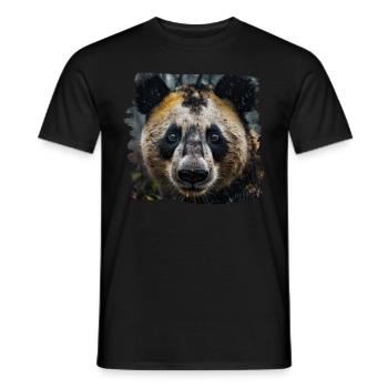 Pandas realistic Panda Großer Panda - Männer T-Shirt - Schwarz - Vorne - AI Model Male 178 light (178cm)
