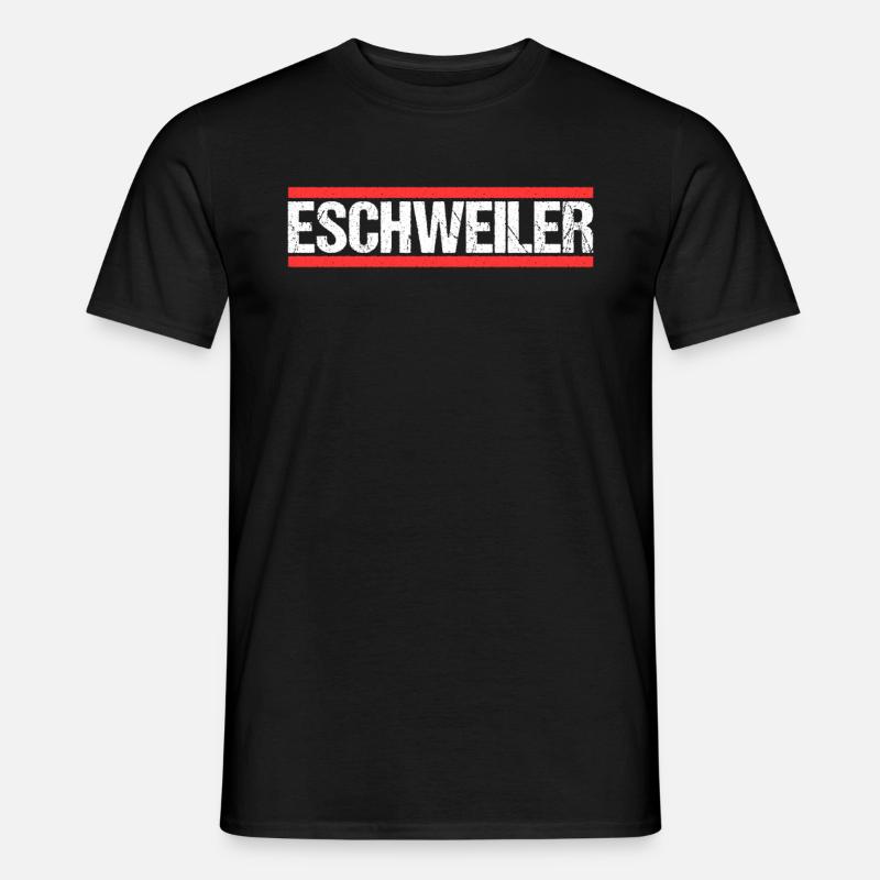 Eschweilererin Eschweilerer Eschweiler - Männer T-Shirt - Schwarz