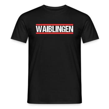 Waiblingenerin Waiblingener Waiblingen - T-shirt homme - noir - Devant - AI Model Male 178 light (178cm)