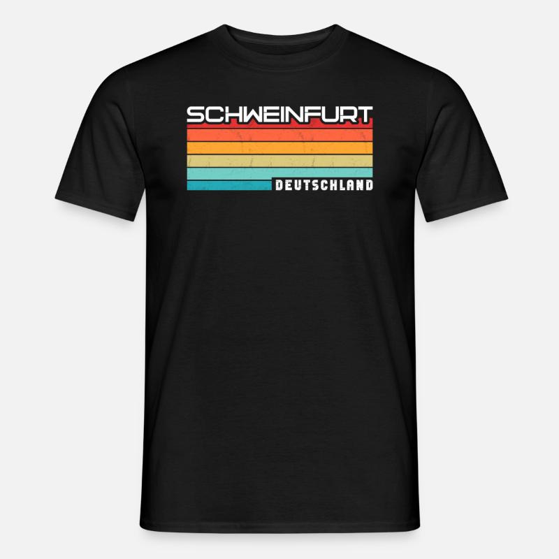 Schweinfurterin Schweinfurter Schweinfurt - Männer T-Shirt - Schwarz