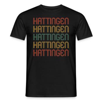Hattingenerin Hattingener Hattingen - Männer T-Shirt - Schwarz - Vorne - AI Model Male 178 light (178cm)
