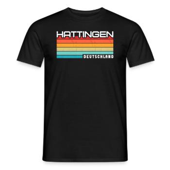 Hattingenerin Hattingener Hattingen - Männer T-Shirt - Schwarz - Vorne - AI Model Male 178 light (178cm)