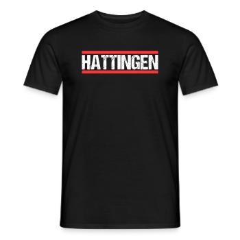 Hattingenerin Hattingener Hattingen - Männer T-Shirt - Schwarz - Vorne - AI Model Male 178 light (178cm)