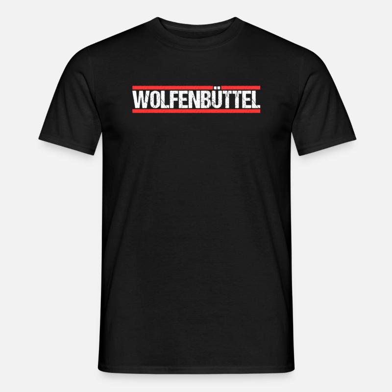 Wolfenbüttelerin Wolfenbütteler Wolfenbüttel - Männer T-Shirt - Schwarz