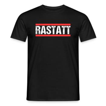 Rastatterin Rastatter Rastatt - Männer T-Shirt - Schwarz - Vorne - AI Model Male 178 light (178cm)