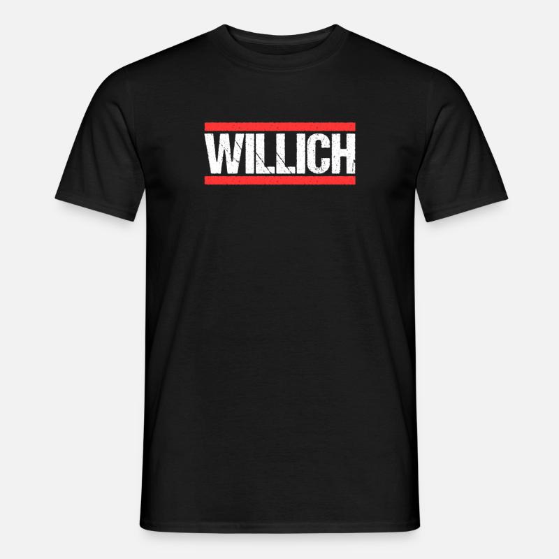 Willicherin Willicher Willich - Männer T-Shirt - Schwarz