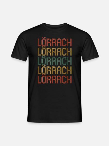 Lörracherin Lörracher Lörrach - Männer T-Shirt - Schwarz