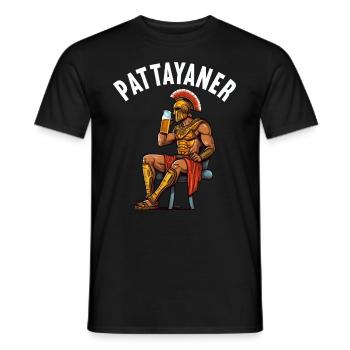 Vintage Thaïlande Thaïlande Pattayaner Pattaya - T-shirt homme - noir - Devant - AI Model Male 178 light (178cm)
