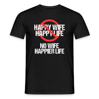 Divorce Séparation Divorce Divorce - T-shirt homme - noir - Devant - AI Model Male 178 light (178cm)