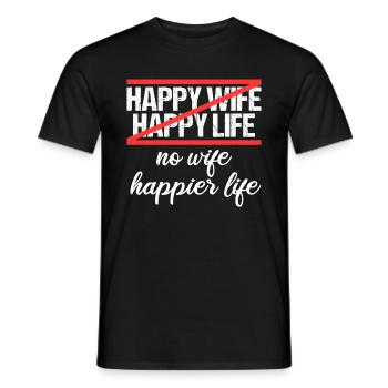 Divorce Séparation Divorce Divorce - T-shirt homme - noir - Devant - AI Model Male 178 light (178cm)