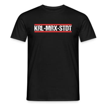 Karl Marx Städter Städterin Karl Marx Stadt - Männer T-Shirt - Schwarz - Vorne - AI Model Male 178 light (178cm)