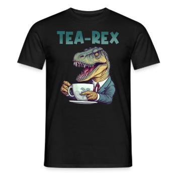 Tea lover tea tea drinker tea drinker - Men's T-Shirt - black - Front - AI Model Male 178 light (178cm)