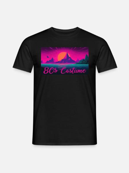 80er Motto Party Das ist mein 80er Jahre Kostüm - Männer T-Shirt - Schwarz