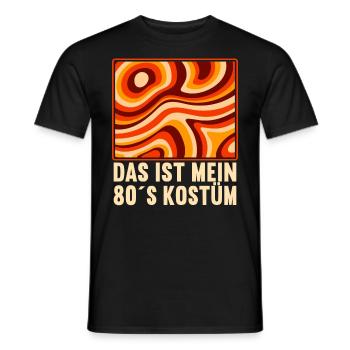 Soirée à thème des années 80 C’est mon costume des années 80 - T-shirt homme - noir - Devant - AI Model Male 178 light (178cm)