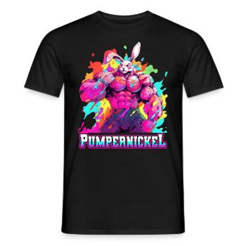Pumpernickel Musculation Musculation Fitness Memes - T-shirt homme - noir - Devant - AI Model Male 178 light (178cm)