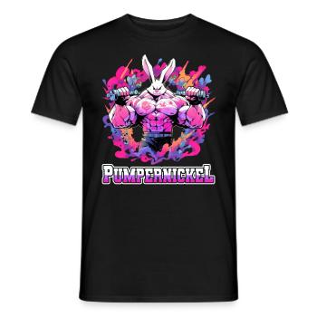 Pumpernickel Musculation Musculation Fitness Memes - T-shirt homme - noir - Devant - AI Model Male 178 light (178cm)
