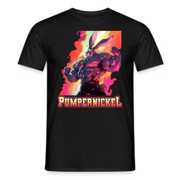 Pumpernickel Musculation Musculation Fitness Memes - T-shirt homme - noir - Devant - AI Model Male 178 light (178cm)