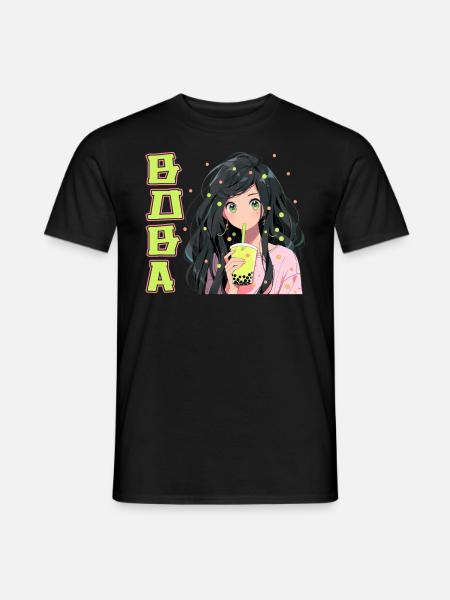 Anime and Boba Bubble Tea - Men's T-Shirt - black
