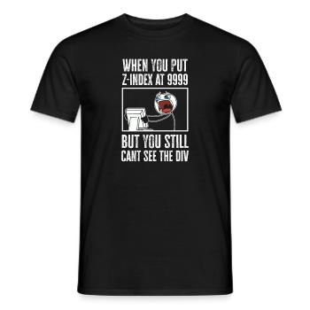 Programmierer Humor Coding Witze Entwickler - Männer T-Shirt - Schwarz - Vorne - AI Model Male 178 light (178cm)