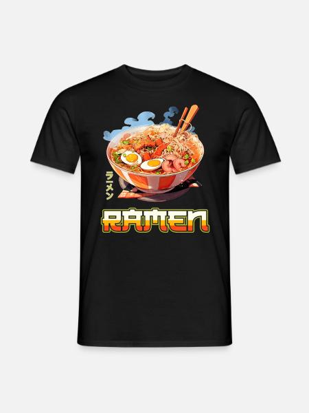 Anime Ramen Noodles - Men's T-Shirt - black