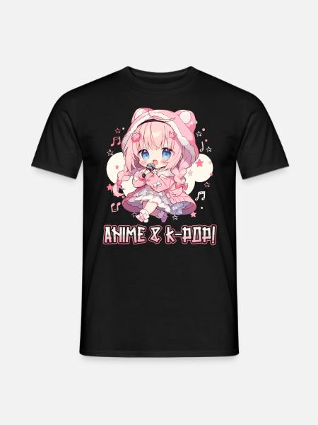 Anime and K-Pop Korean Pop Music Kpop - Men's T-Shirt - black