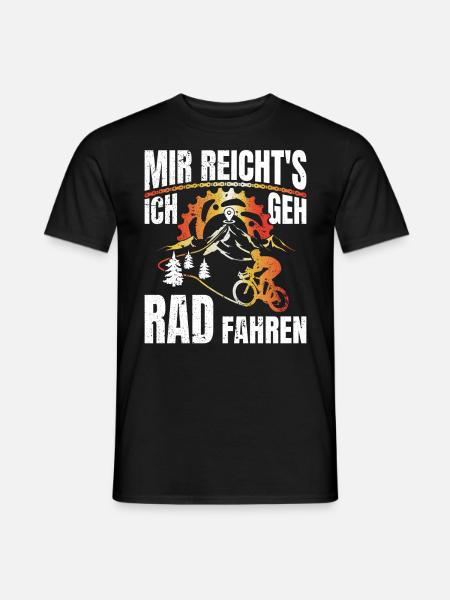 Lustiges Mir reichts Radfahren Spruch Geschenk - Männer T-Shirt - Schwarz