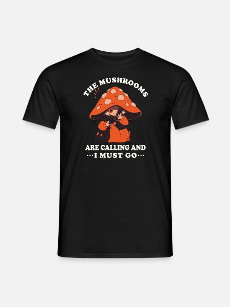 mushrooms mushroom pickers mushrooms growers funny fungi - Men's T-Shirt - black