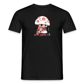 champignons cueilleurs de champignons champignons producteurs champignons RPG-fun - T-shirt homme - noir - Devant - AI Model Male 178 light (178cm)