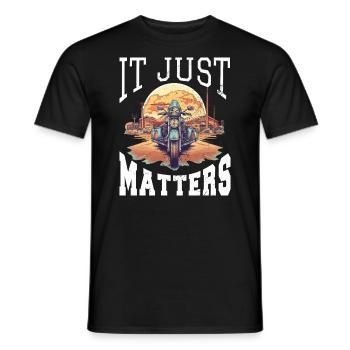 Trike trike rider motor trike funny trike bike - Men's T-Shirt - black - Front - AI Model Male 178 light (178cm)