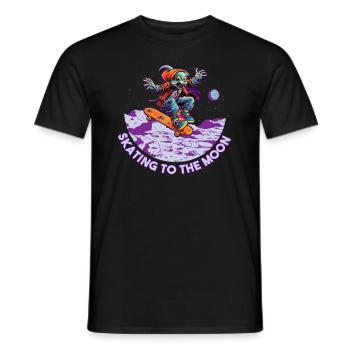 Skateboard Skater Ramp Skating Skating Funny - Men's T-Shirt - black - Front - AI Model Male 178 light (178cm)