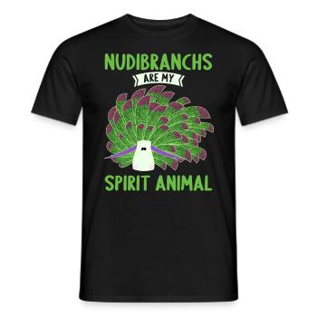 Nudibranch Nacktkiemer Nacktschnecken - Männer T-Shirt - Schwarz - Vorne - AI Model Male 178 light (178cm)