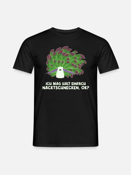 Nudibranch Nacktkiemer Nacktschnecken - Männer T-Shirt - Schwarz