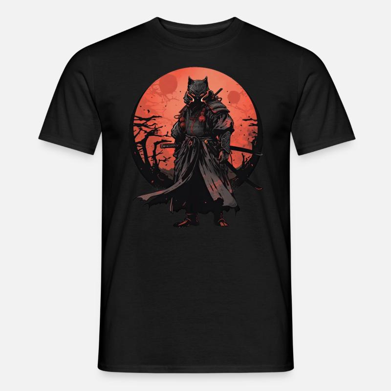 Asia 80s Japanese Retro Samurai Samurai - Men's T-Shirt - black