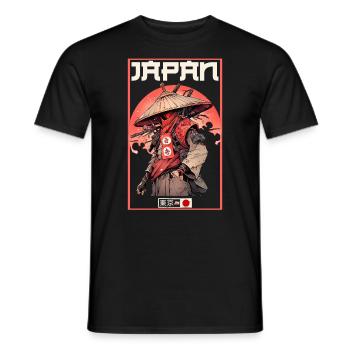 Asie 80s Samouraï Rétro Japonais Samouraï - T-shirt homme - noir - Devant - AI Model Male 178 light (178cm)