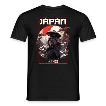 Asie 80s Samouraï Rétro Japonais Samouraï - T-shirt homme - noir - Devant - AI Model Male 178 light (178cm)
